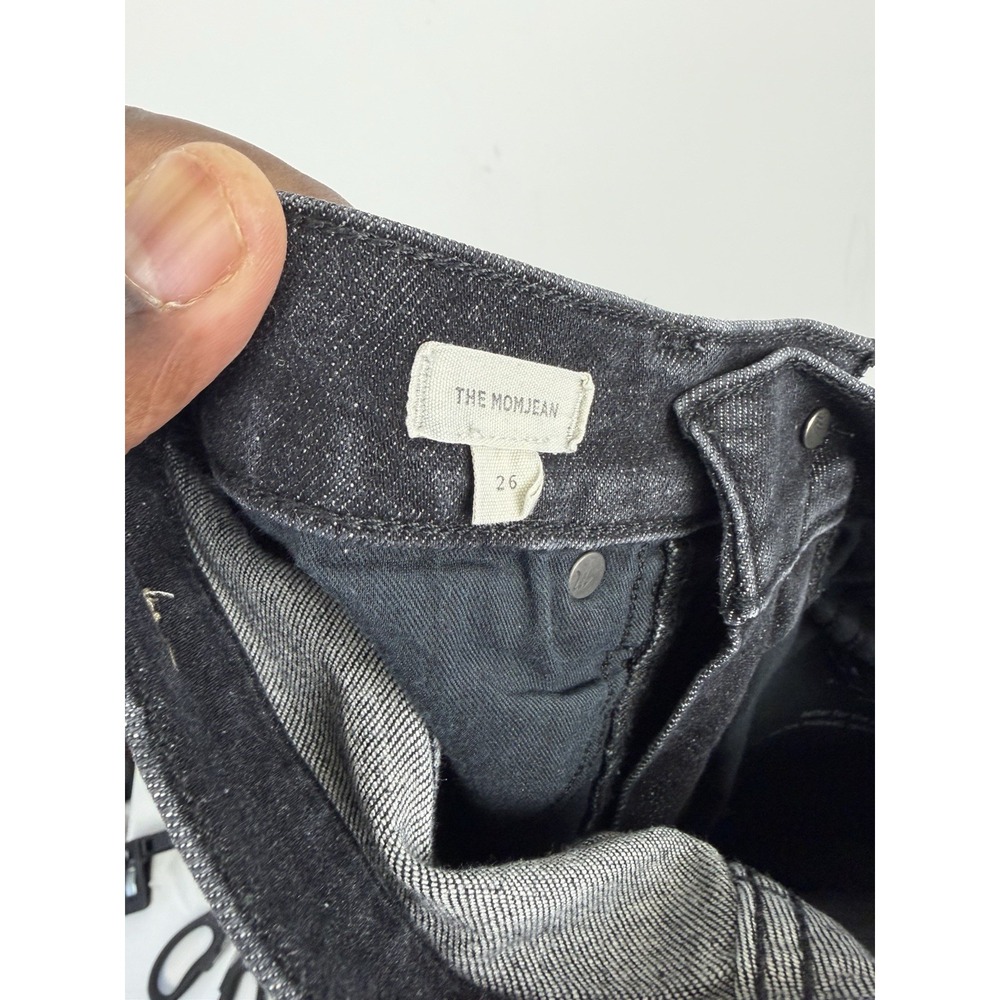 women's Madewell jeans Black 'The Momjean' Size 26 - Picture 9 of 10